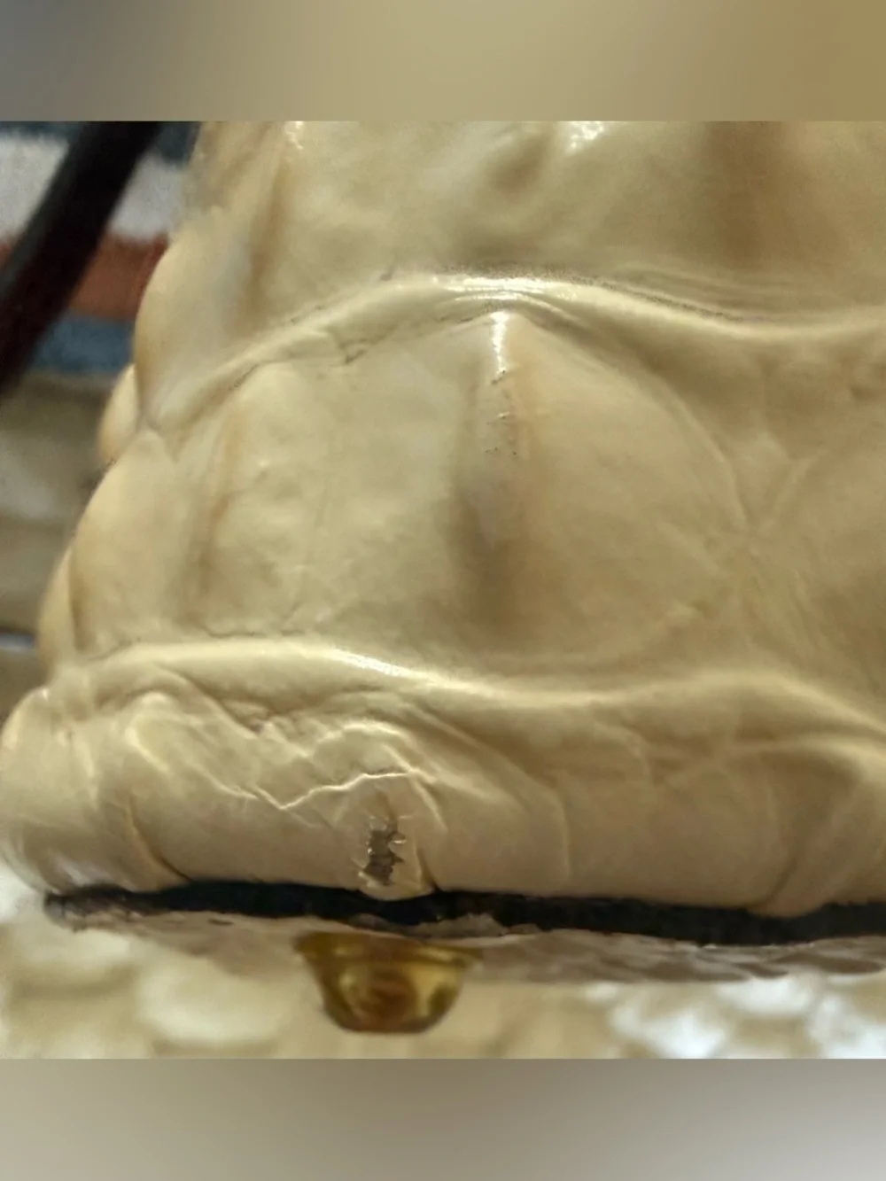 Brahmin Asher Tote Pecan Cream Croc Embossed Leather Bag VGUC - Picture 16 of 16